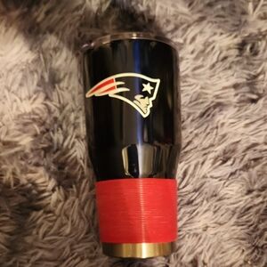Patriots Blue and Red Stainless Steel Tumbler